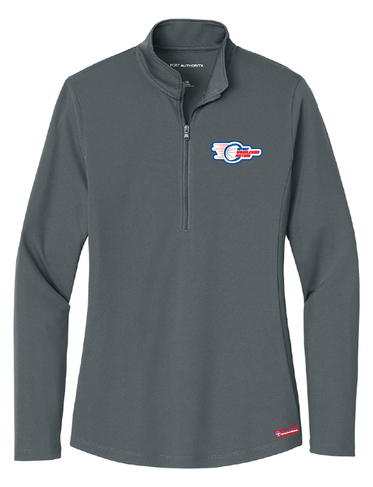NWBA Officially Licensed - Detroit Wheelchair Pistons - Women's Performance 1/4 ZIP