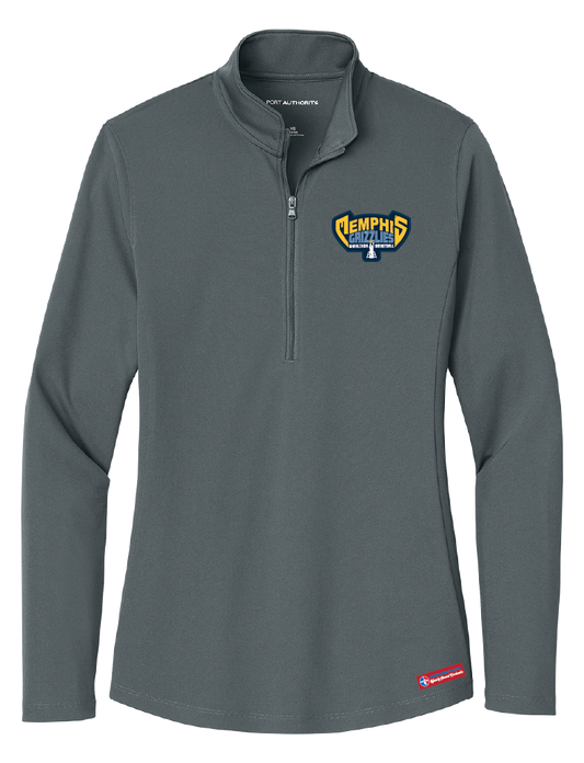 NWBA Officially Licensed - Memphis Rollin' Grizzlies - Women's Performance 1/4 ZIP