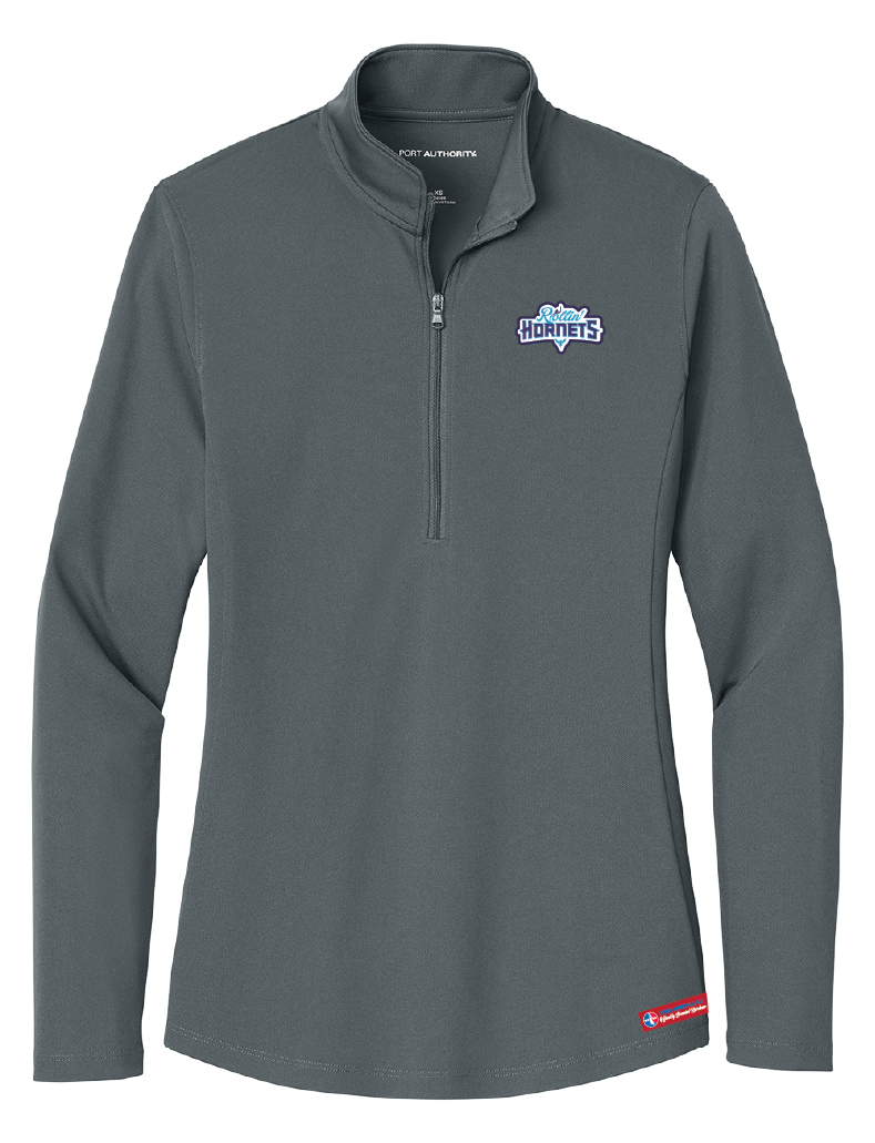 NWBA Officially Licensed - Rollin' Hornets - Women's Performance 1/4 ZIP