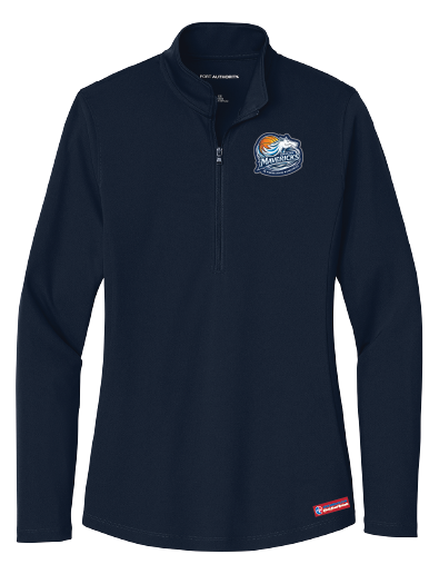 NWBA Officially Licensed - Dallas Jr Wheelchair Mavericks - Women's Performance 1/4 ZIP