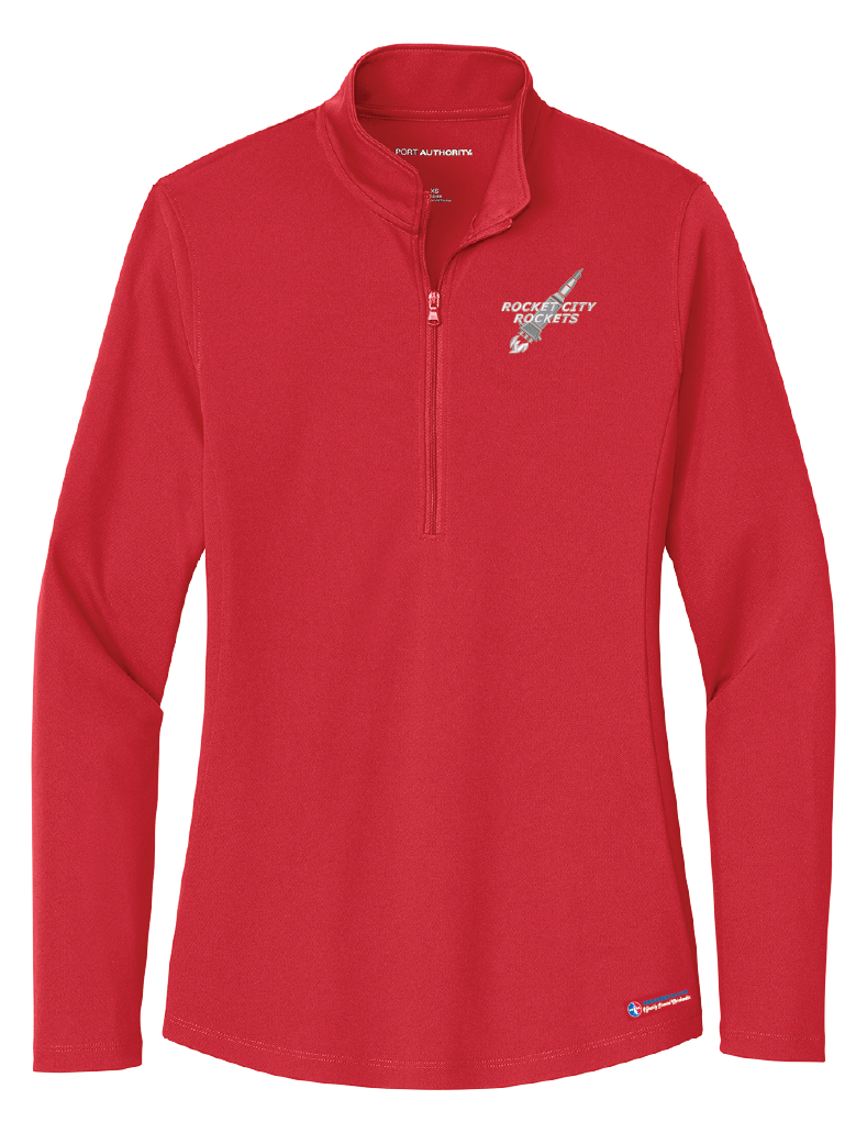 NWBA Officially Licensed - Rocket City Rockets - Women's Performance 1/4 ZIP