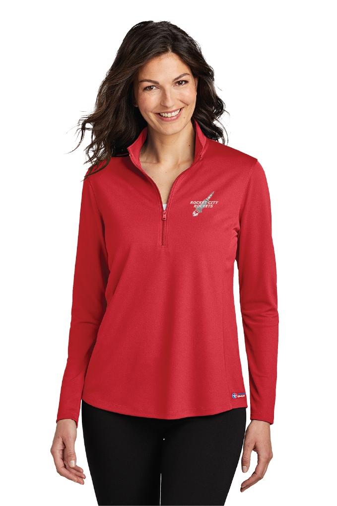 NWBA Officially Licensed - Rocket City Rockets - Women's Performance 1/4 ZIP