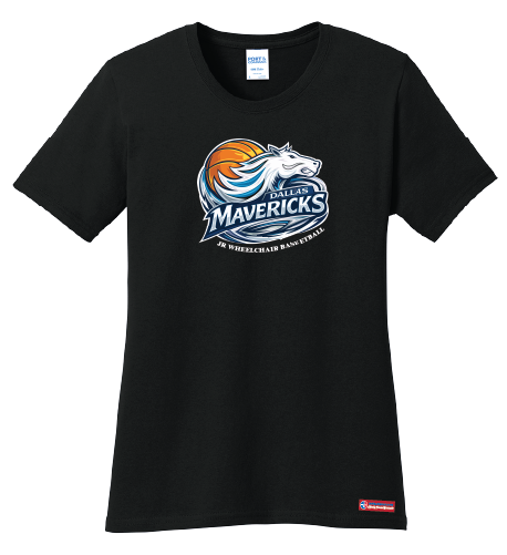 NWBA Officially Licensed - Dallas Jr Wheelchair Mavericks - Women's - T-Shirt - Cotton