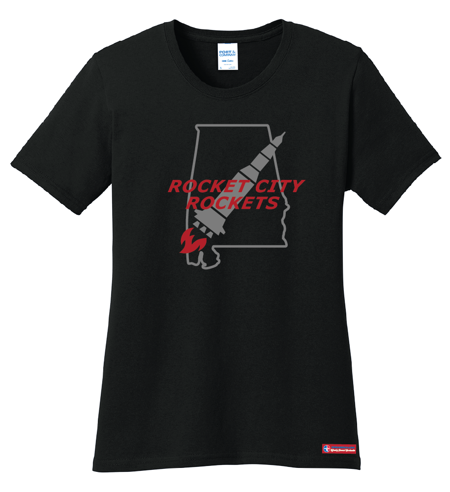 NWBA Officially Licensed - Rocket City Rockets - Women's - T-Shirt - Cotton