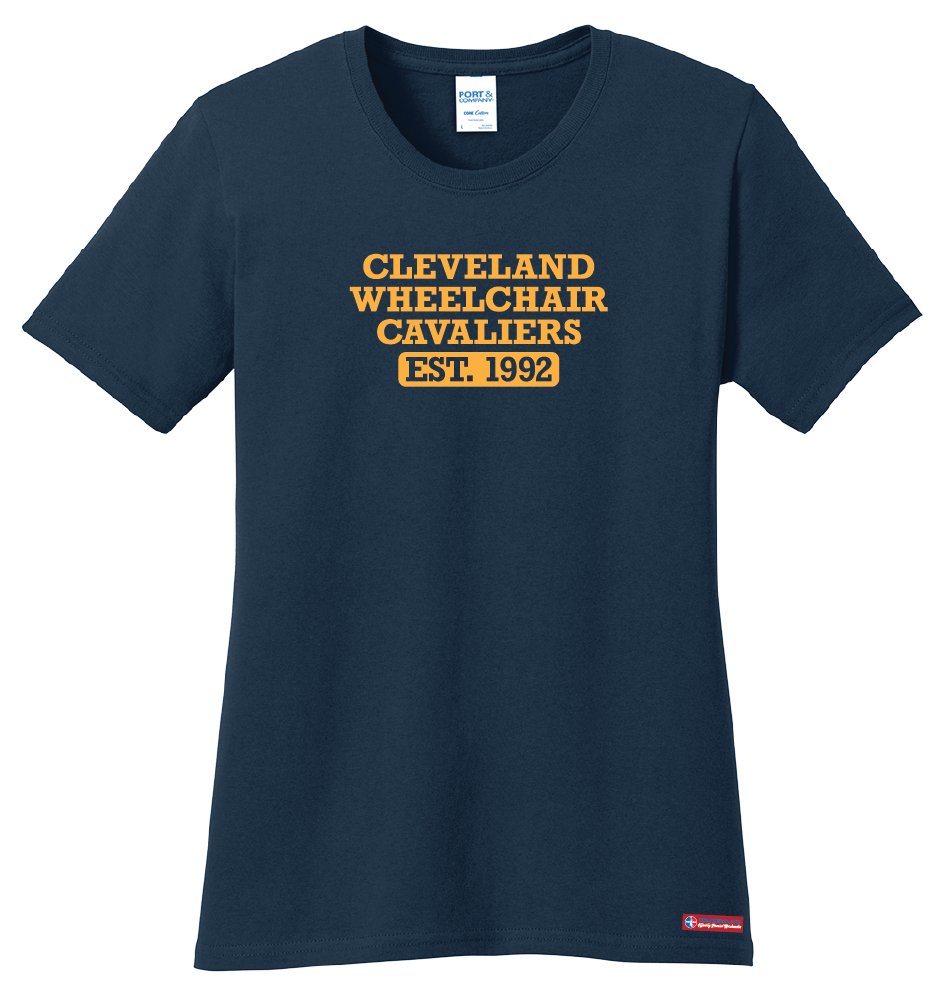 NWBA Officially Licensed - Cleveland Wheelchair Cavaliers - Women's - T-Shirt - Cotton