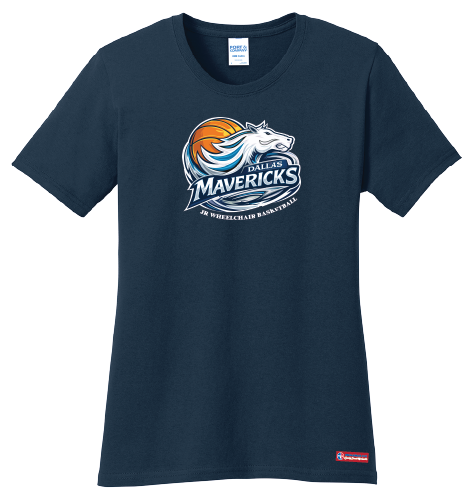 NWBA Officially Licensed - Dallas Jr Wheelchair Mavericks - Women's - T-Shirt - Cotton