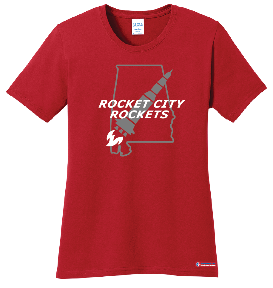 NWBA Officially Licensed - Rocket City Rockets - Women's - T-Shirt - Cotton