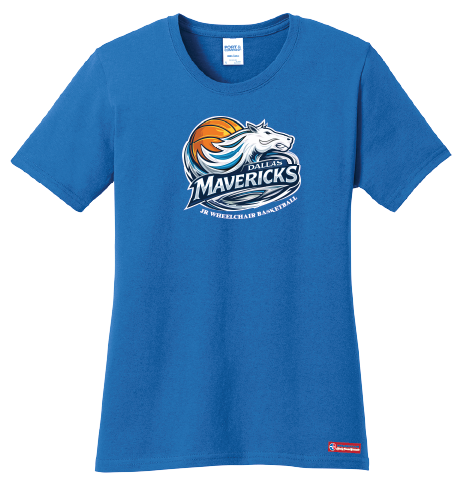 NWBA Officially Licensed - Dallas Jr Wheelchair Mavericks - Women's - T-Shirt - Cotton