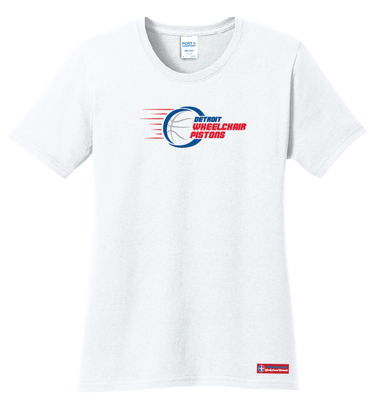 NWBA Officially Licensed - Detroit Wheelchair Pistons - Women's - T-Shirt - Cotton