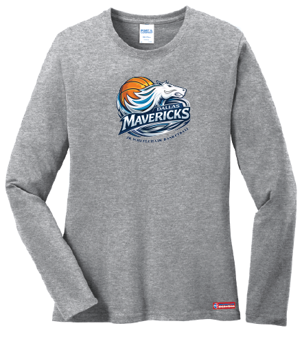 NWBA Officially Licensed - Dallas Jr Wheelchair Mavericks - Women's - L/S T-Shirt - Cotton