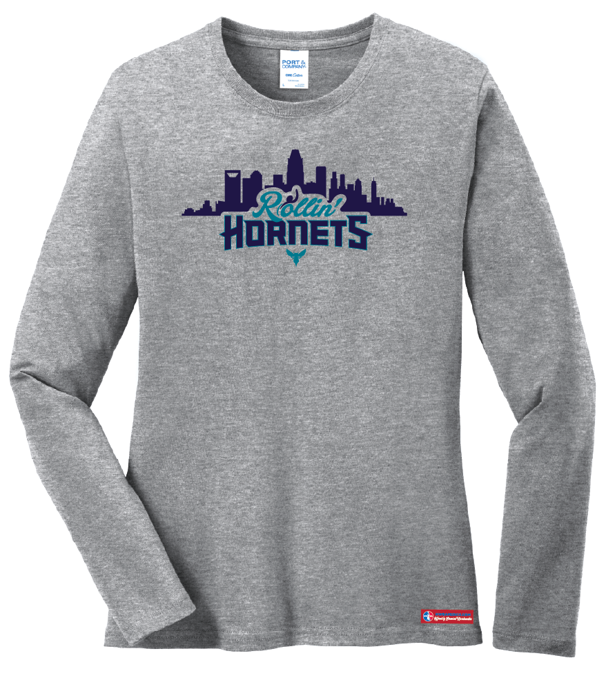 NWBA Officially Licensed - Rollin' Hornets - Women's - L/S T-Shirt - Cotton