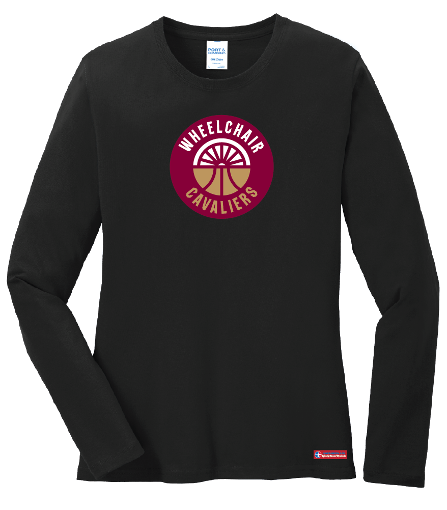 NWBA Officially Licensed - Cleveland Wheelchair Cavaliers - Women's - L/S T-Shirt - Cotton