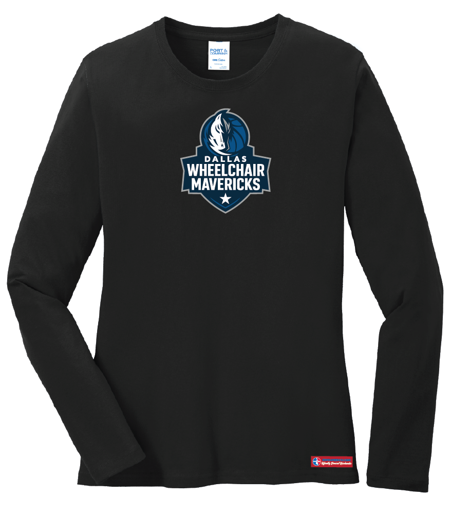 NWBA Officially Licensed - Dallas Wheelchair Mavericks - Women's - L/S T-Shirt - Cotton