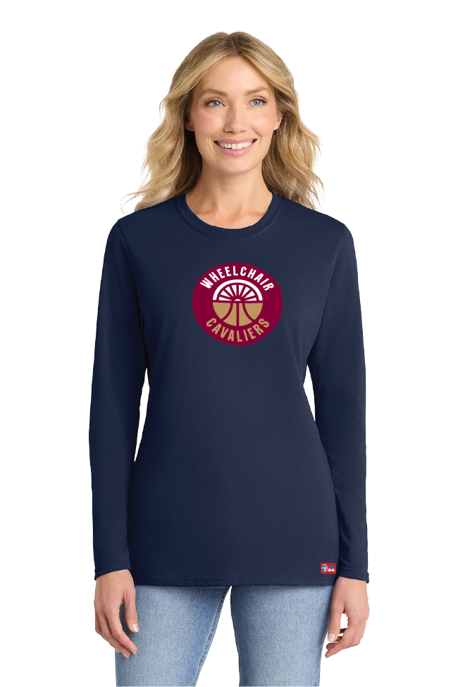 NWBA Officially Licensed - Cleveland Wheelchair Cavaliers - Women's - L/S T-Shirt - Cotton