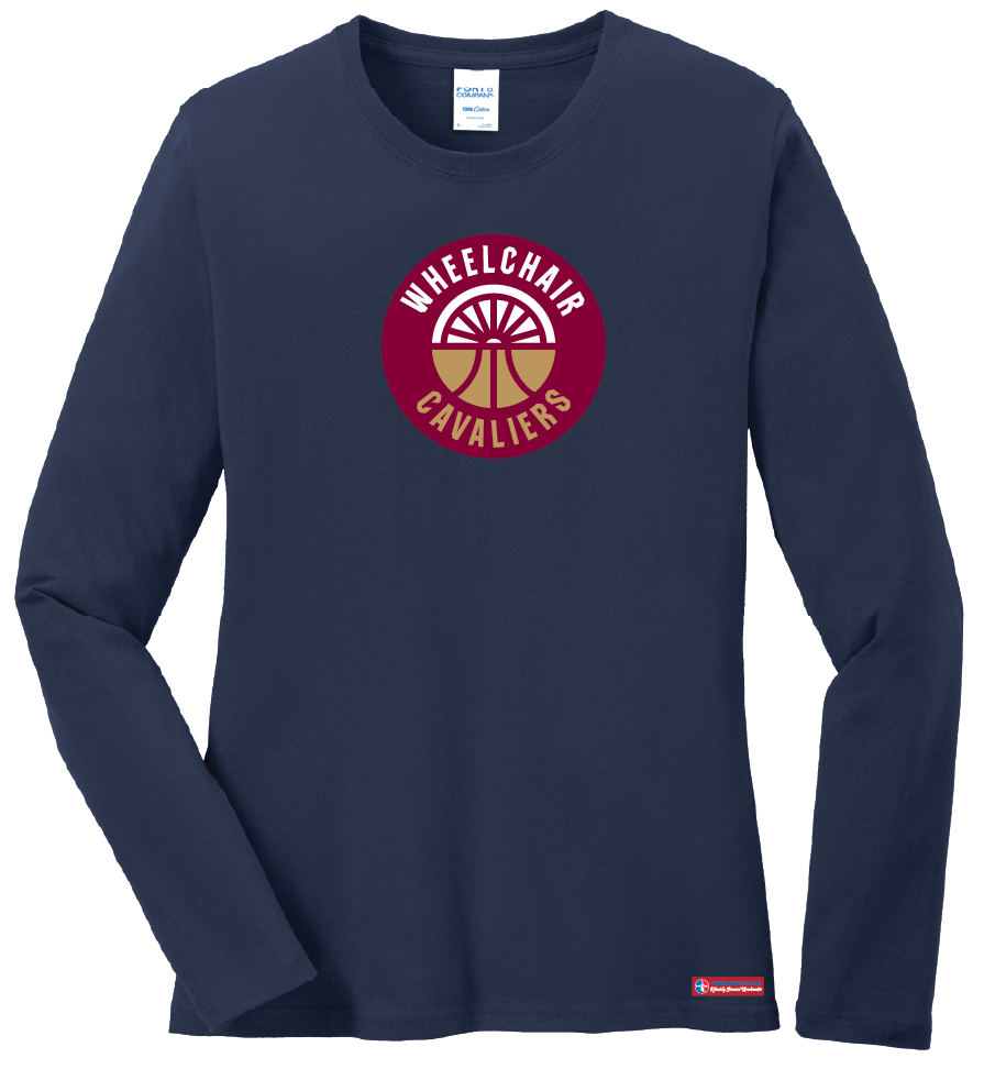 NWBA Officially Licensed - Cleveland Wheelchair Cavaliers - Women's - L/S T-Shirt - Cotton