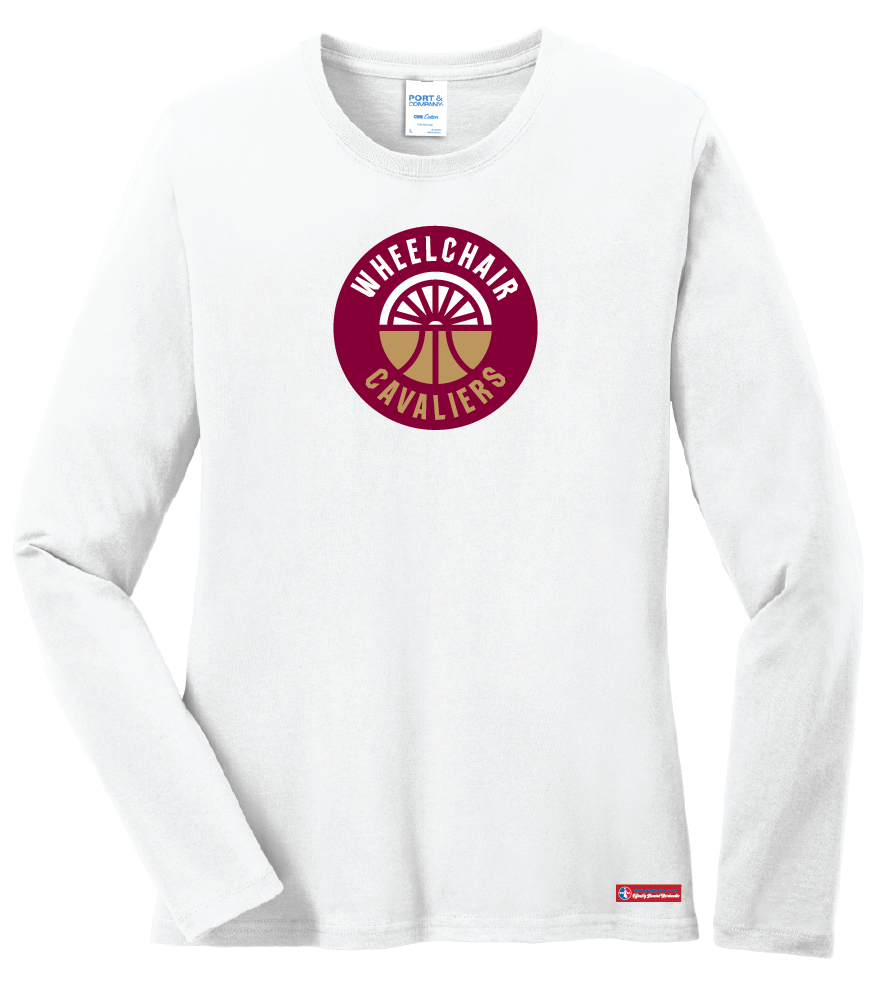 NWBA Officially Licensed - Cleveland Wheelchair Cavaliers - Women's - L/S T-Shirt - Cotton