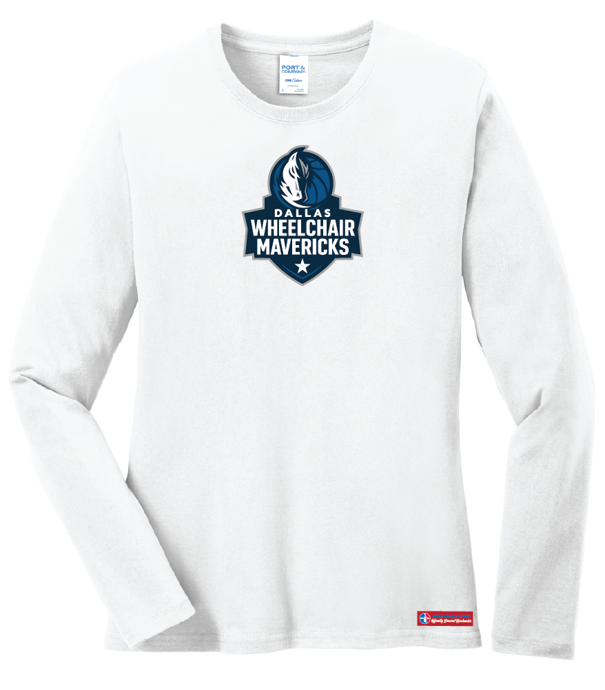 NWBA Officially Licensed - Dallas Wheelchair Mavericks - Women's - L/S T-Shirt - Cotton