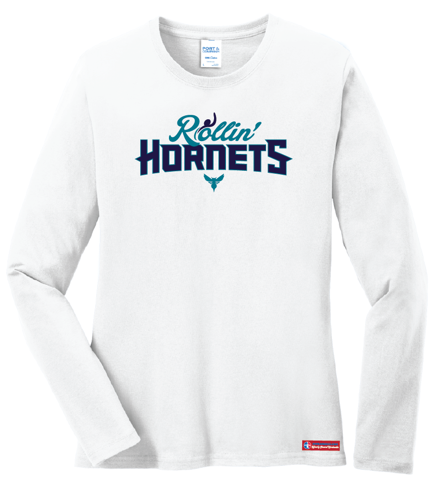 NWBA Officially Licensed - Rollin' Hornets - Women's - L/S T-Shirt - Cotton