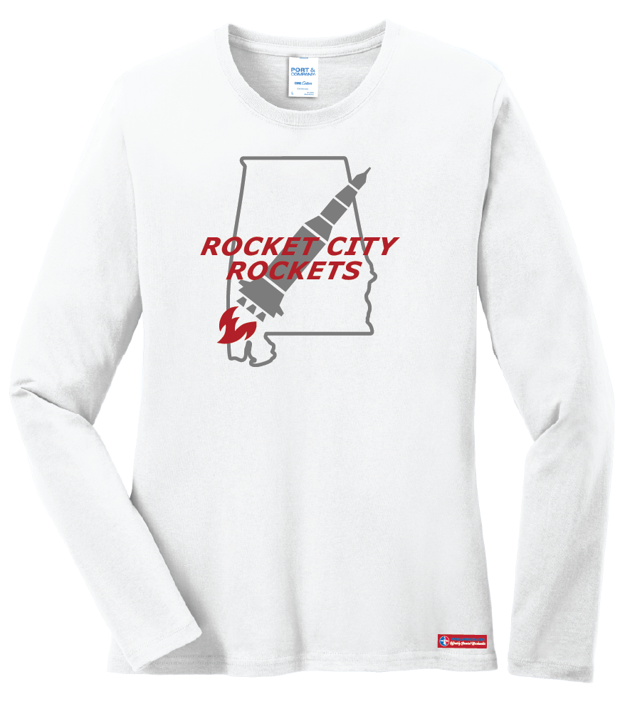 NWBA Officially Licensed - Rocket City - Women's - L/S T-Shirt - Cotton