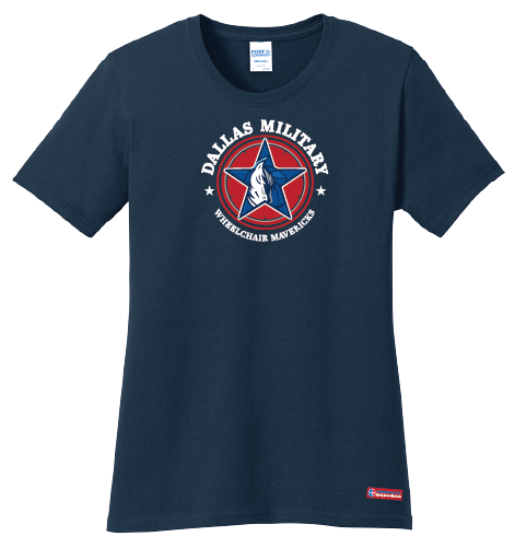 NWBA Officially Licensed - Dallas Military Wheelchair Mavericks - Women's - T-Shirt - Cotton