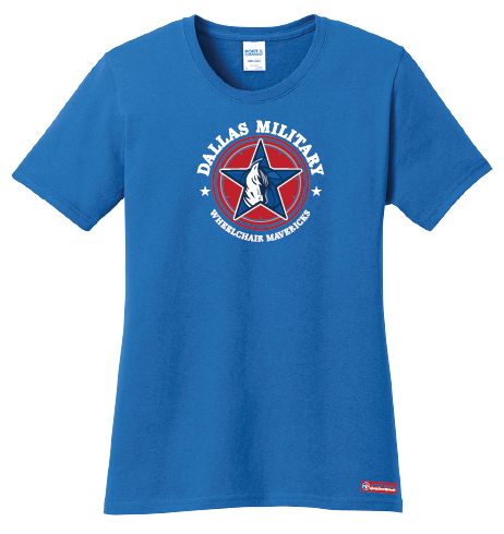 NWBA Officially Licensed - Dallas Military Wheelchair Mavericks - Women's - T-Shirt - Cotton