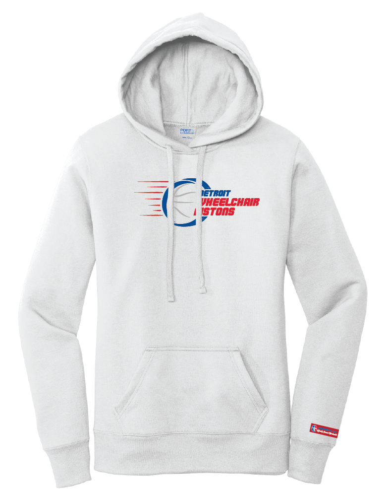 NWBA Officially Licensed - Detroit Wheelchair Pistons - Women's Fleece Hoodie