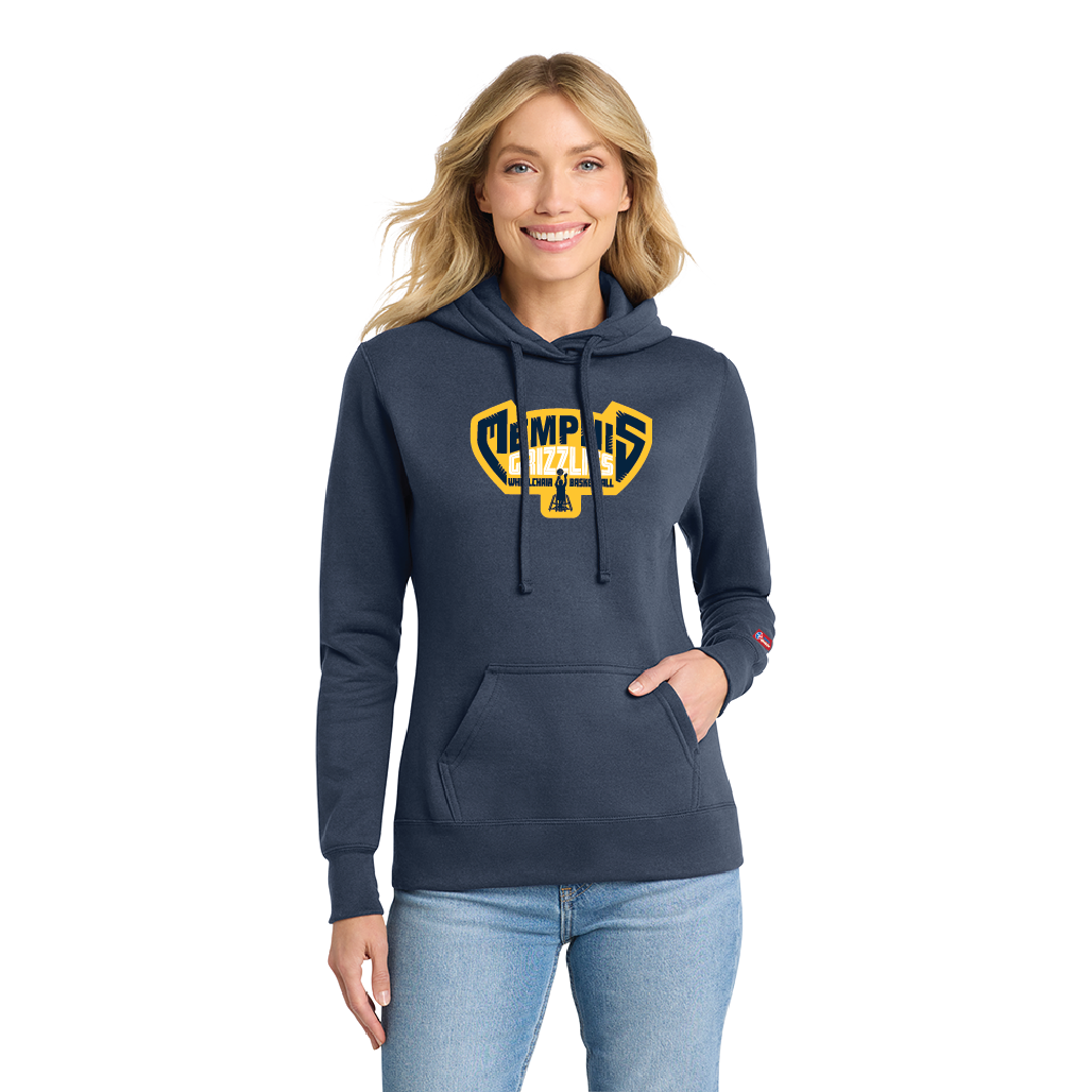 NWBA Officially Licensed - Memphis Rollin' Grizzlies - Women's Fleece Hoodie