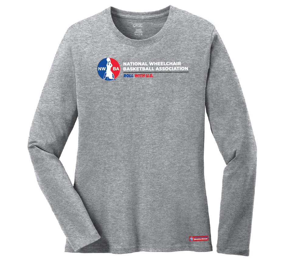 NWBA Officially Licensed - Roll With U.S. Ladies Cotton Tee Long Sleeve