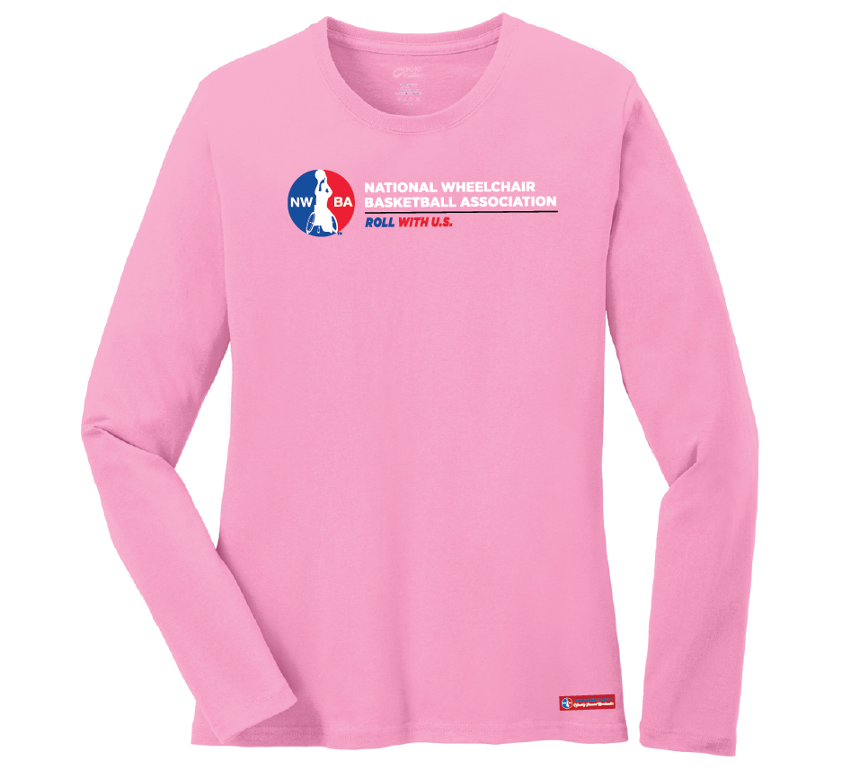 NWBA Officially Licensed - Roll With U.S. Ladies Cotton Tee Long Sleeve