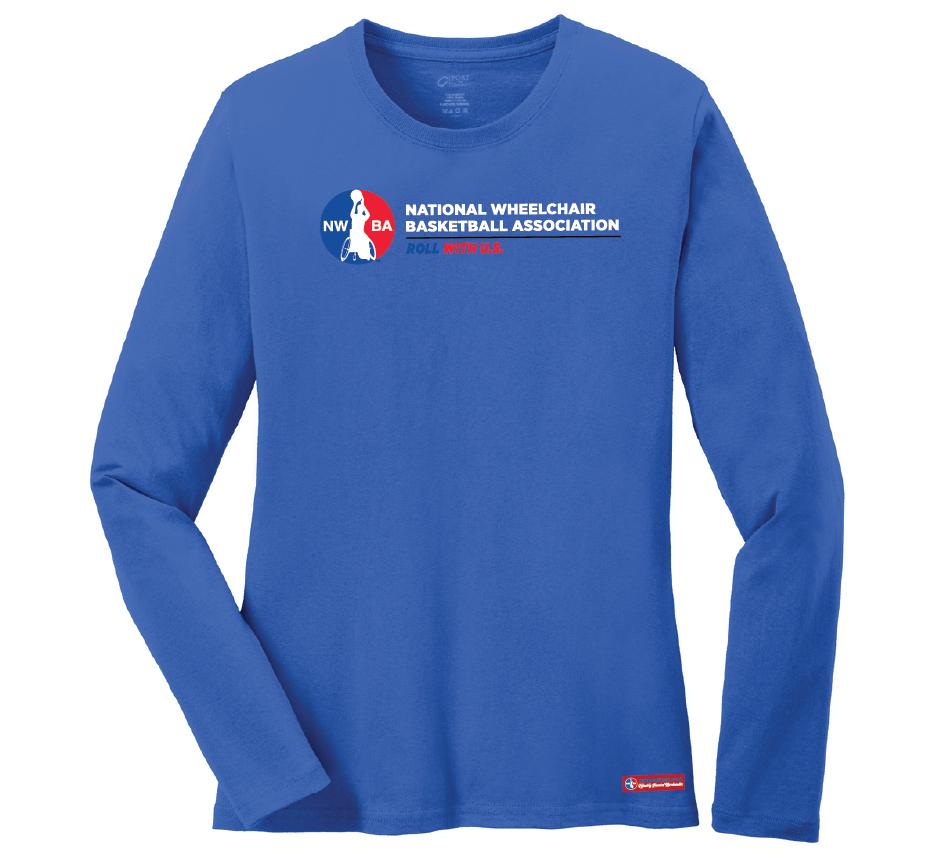 NWBA Officially Licensed - Roll With U.S. Ladies Cotton Tee Long Sleeve