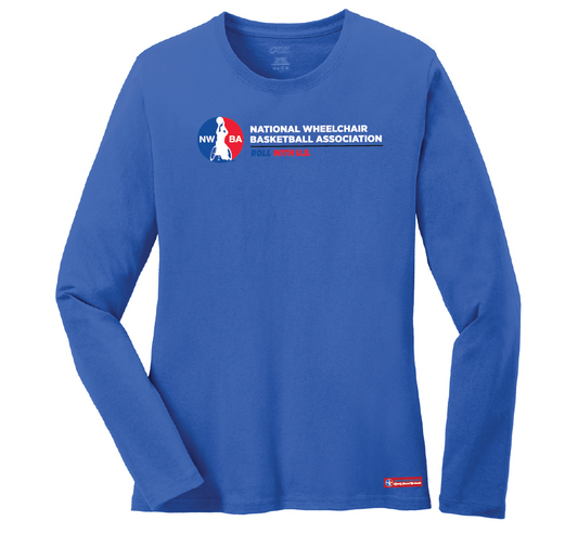 NWBA Officially Licensed - Roll With U.S. Ladies Cotton Tee Long Sleeve