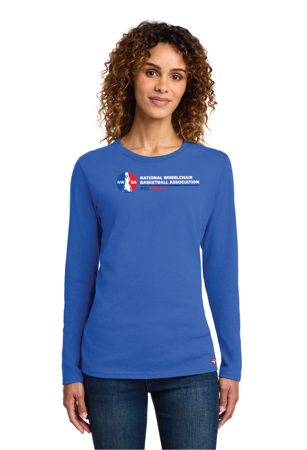 NWBA Officially Licensed - Roll With U.S. Ladies Cotton Tee Long Sleeve