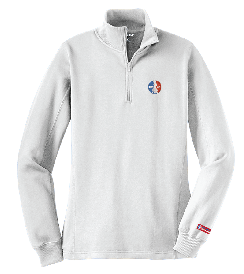 NWBA Officially Licensed - 1/4 ZIP FLEECE PULLOVER - WOMEN'S