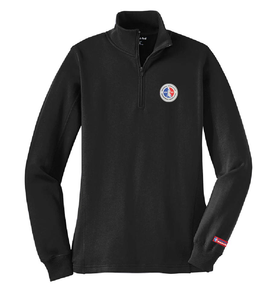 NWBA Officially Licensed - 1/4 ZIP FLEECE PULLOVER - WOMEN'S