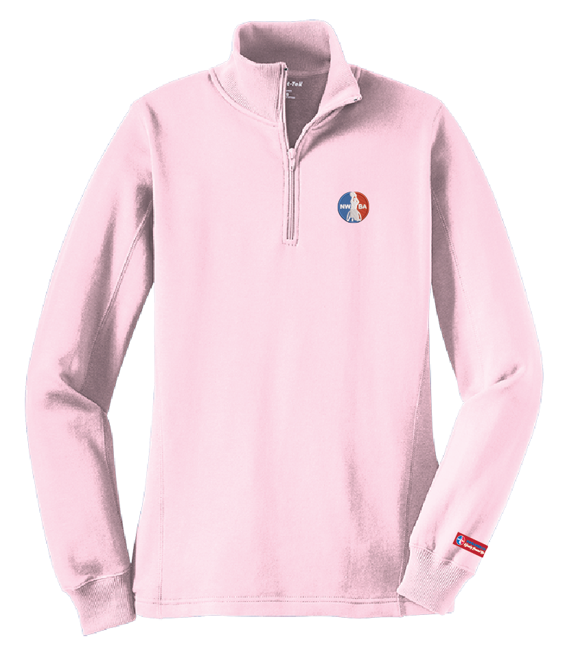 NWBA Officially Licensed - 1/4 ZIP FLEECE PULLOVER - WOMEN'S