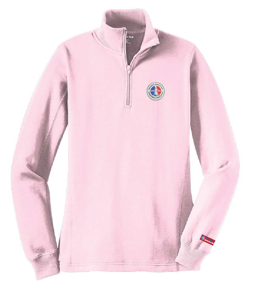 NWBA Officially Licensed - 1/4 ZIP FLEECE PULLOVER - WOMEN'S