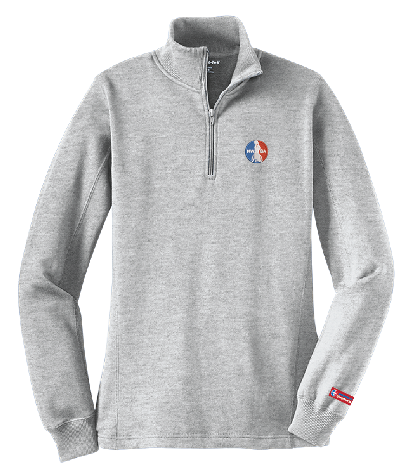 NWBA Officially Licensed - 1/4 ZIP FLEECE PULLOVER - WOMEN'S