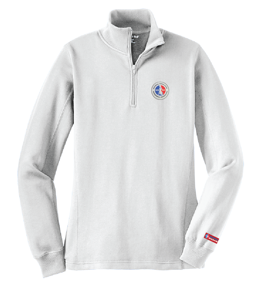 NWBA Officially Licensed - 1/4 ZIP FLEECE PULLOVER - WOMEN'S