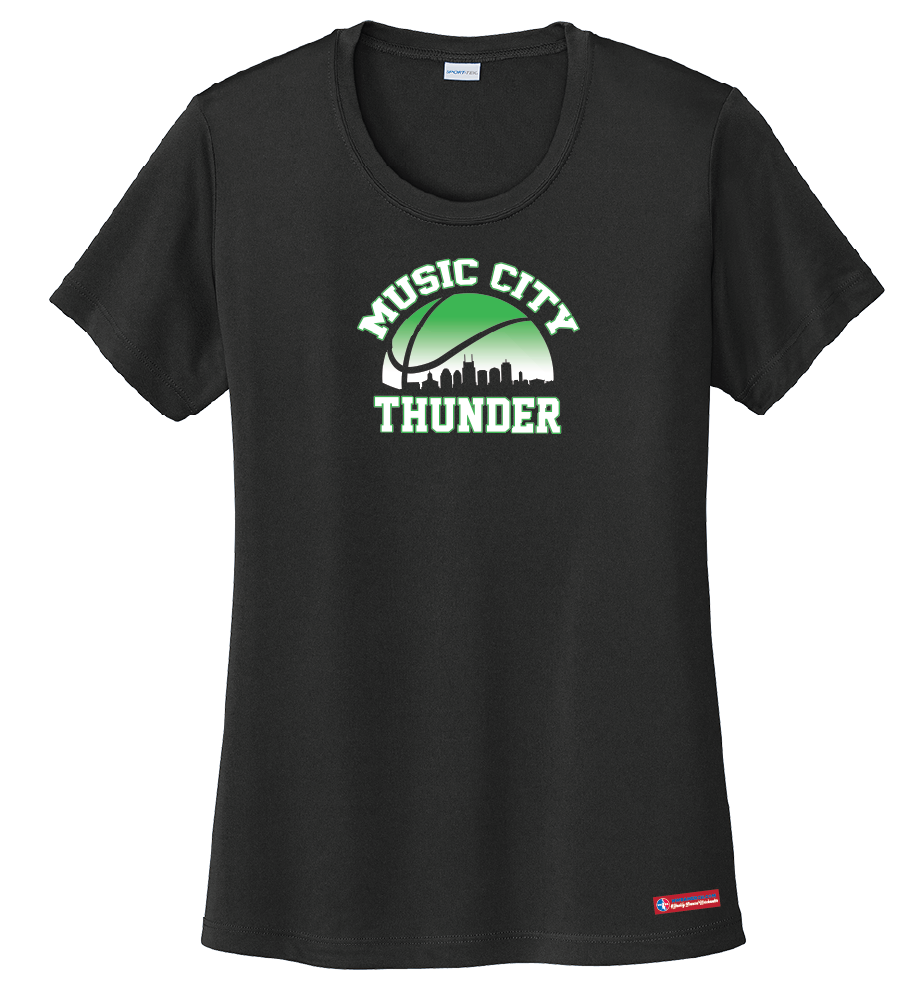 NWBA Officially Licensed - Music City Thunder - Women's - T-Shirt - Performance