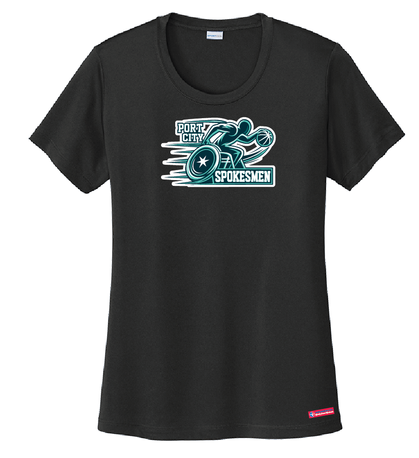 NWBA Officially Licensed - Port City Spokesmen - Women's Performance T-Shirt