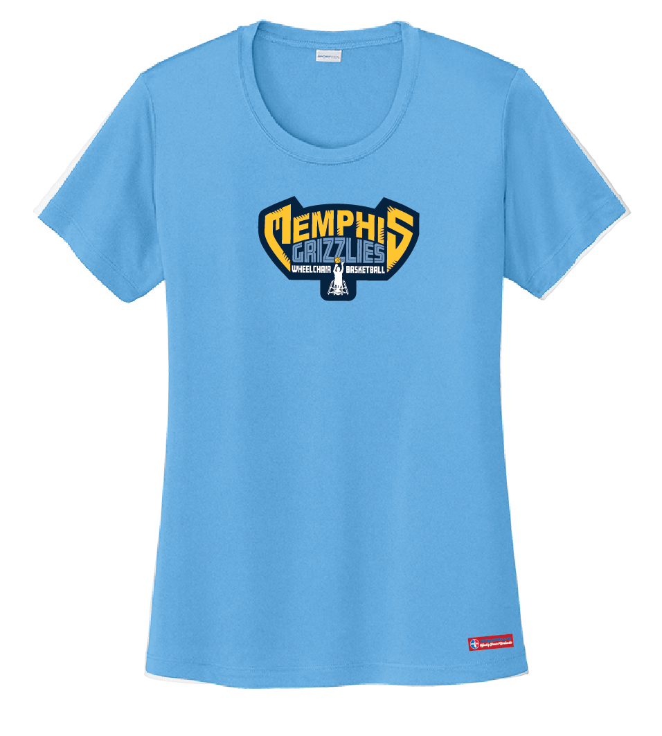 NWBA Officially Licensed - Memphis Rollin' Grizzlies - Women's - T-Shirt - Performance