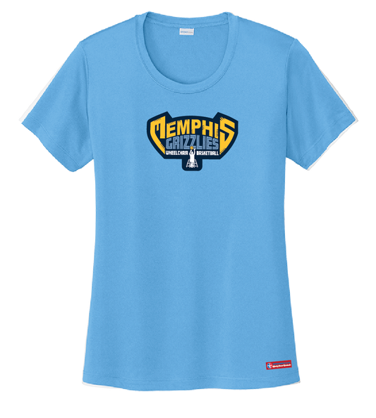 NWBA Officially Licensed - Memphis Rollin' Grizzlies - Women's - T-Shirt - Performance