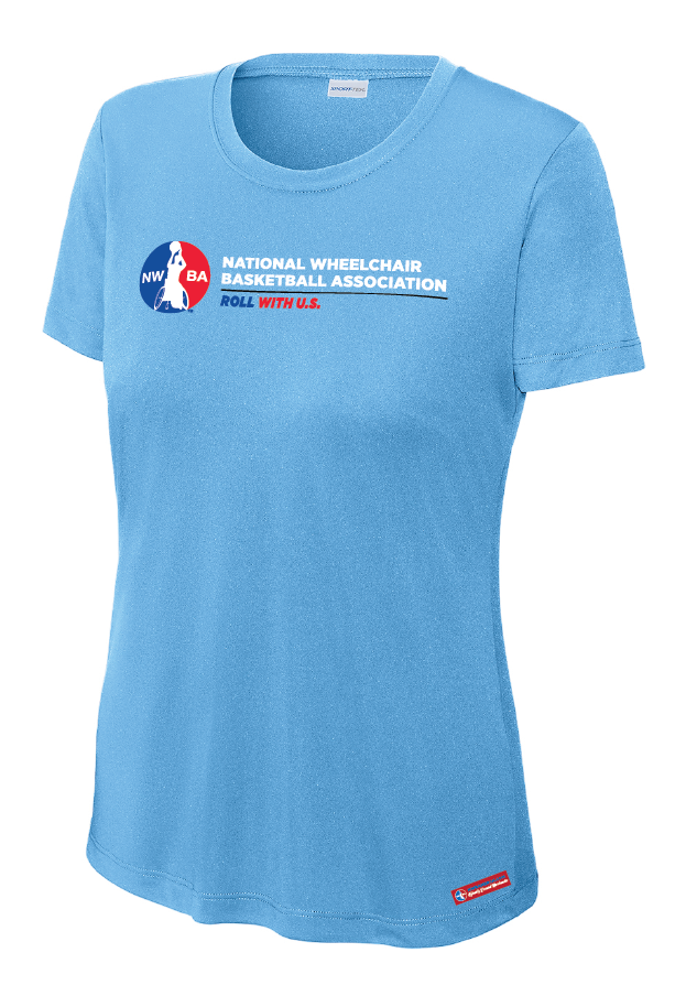 NWBA Officially Licensed - Roll With U.S. Ladies Performance Tee Short Sleeve