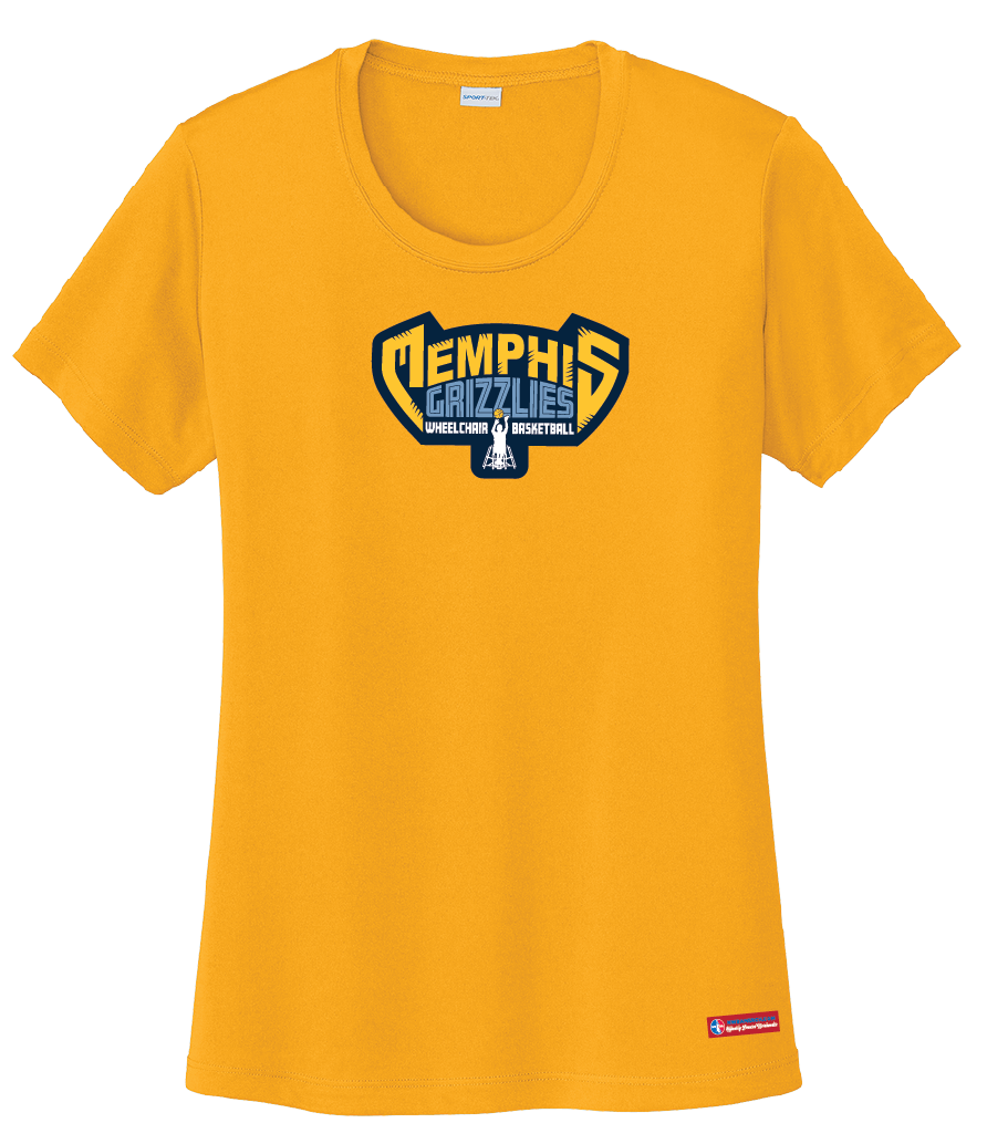 NWBA Officially Licensed - Memphis Rollin' Grizzlies - Women's - T-Shirt - Performance