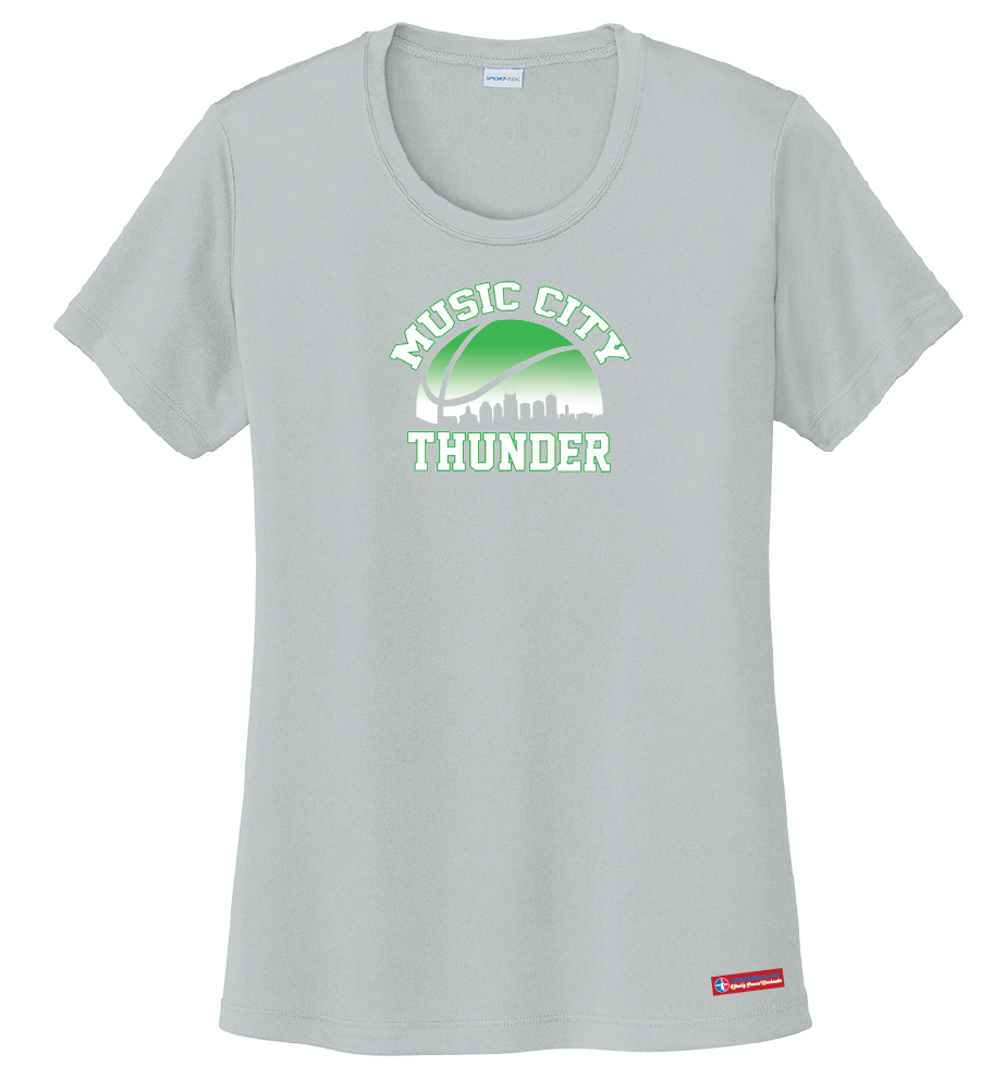 NWBA Officially Licensed - Music City Thunder - Women's - T-Shirt - Performance