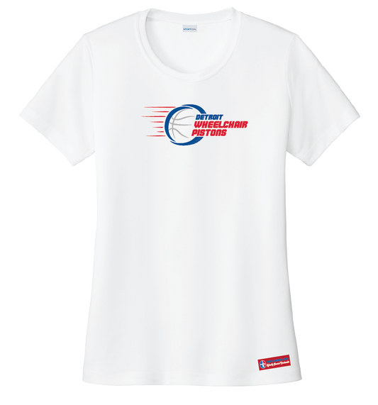 NWBA Officially Licensed - Detroit Wheelchair Pistons - Women's - T-Shirt - Performance