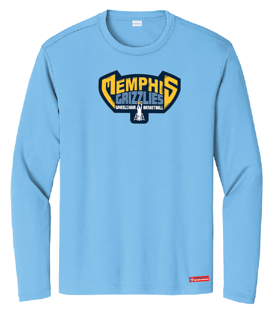 NWBA Officially Licensed - Memphis Rollin' Grizzlies - Youth - L/S T-Shirt - Performance