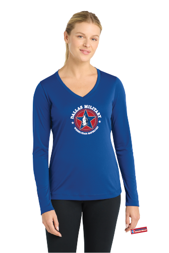 NWBA Officially Licensed - Dallas Military Wheelchair Mavericks - Women's - L/S T-Shirt - Performance