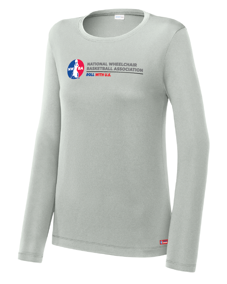 NWBA Officially Licensed - Roll With U.S. Ladies Performance Tee Long Sleeve