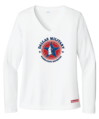 NWBA Officially Licensed - Dallas Military Wheelchair Mavericks - Women's - L/S T-Shirt - Performance